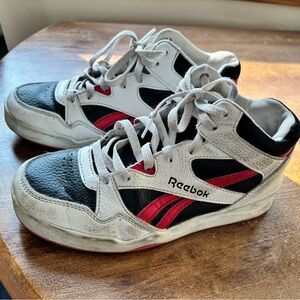 Reebok Kids Classic Leather Sneakers White / Red - Size 5 big kids